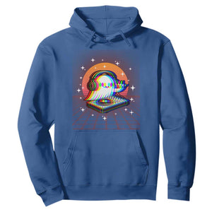 Halloween Ghost Hoodie Funny Trippy Vaporwave DJ Music Party TS12 Royal Blue Print Your Wear
