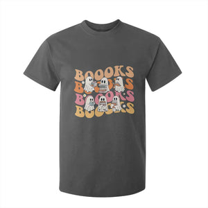 Bookish Ghost Halloween T Shirt For Kid Funny Book Lover And Spooky Squad TS12 Dark Heather Print Your Wear