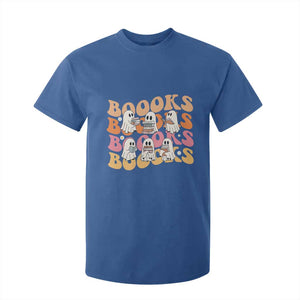 Bookish Ghost Halloween T Shirt For Kid Funny Book Lover And Spooky Squad TS12 Royal Blue Print Your Wear