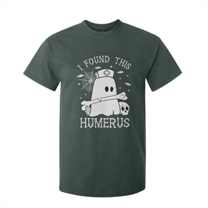 Cute Halloween Nurse I Found This Humerus Ghost Bone Pun T Shirt For Kid TS12 Dark Forest Green Print Your Wear