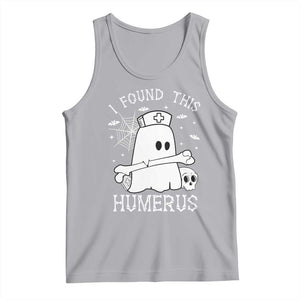 Cute Halloween Nurse I Found This Humerus Ghost Bone Pun Tank Top TS12 Athletic Heather Print Your Wear