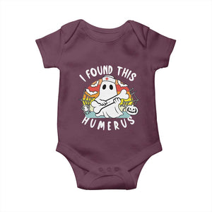 Halloween Ghost Nurse Baby Onesie I Found This Humerus Bone Pun TS12 Maroon Print Your Wear