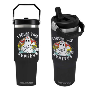 Halloween Ghost Nurse Flip Straw Tumbler I Found This Humerus Bone Pun TS12 One Size: 30 oz Black Print Your Wear