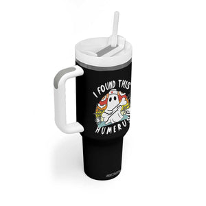 Halloween Ghost Nurse Tumbler With Handle I Found This Humerus Bone Pun TS12 Print Your Wear