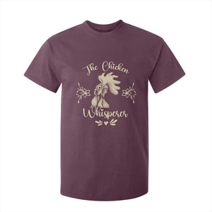 Funny Chicken Lover Gift T Shirt For Kid The Chicken Whisperer TS12 Maroon Print Your Wear