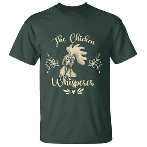 Funny Chicken Lover Gift T Shirt The Chicken Whisperer TS12 Dark Forest Green Print Your Wear