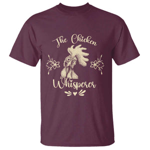 Funny Chicken Lover Gift T Shirt The Chicken Whisperer TS12 Maroon Print Your Wear
