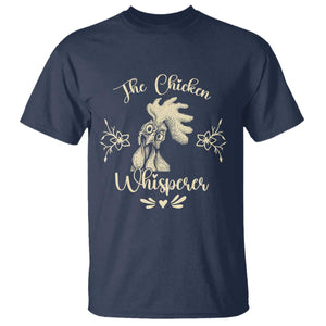 Funny Chicken Lover Gift T Shirt The Chicken Whisperer TS12 Navy Print Your Wear