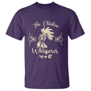 Funny Chicken Lover Gift T Shirt The Chicken Whisperer TS12 Purple Print Your Wear