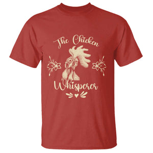 Funny Chicken Lover Gift T Shirt The Chicken Whisperer TS12 Red Print Your Wear