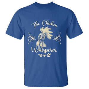 Funny Chicken Lover Gift T Shirt The Chicken Whisperer TS12 Royal Blue Print Your Wear