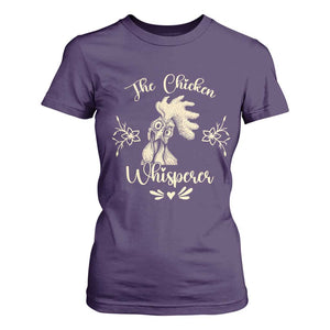 Funny Chicken Lover Gift T Shirt For Women The Chicken Whisperer TS12 Purple Print Your Wear