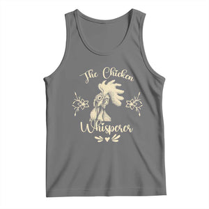 Funny Chicken Lover Gift Tank Top The Chicken Whisperer TS12 Black Heather Print Your Wear