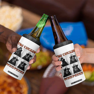 Funny Farm Animal Gift 4 in 1 Can Cooler Tumbler The Chicken Whisperer TS12 Print Your Wear