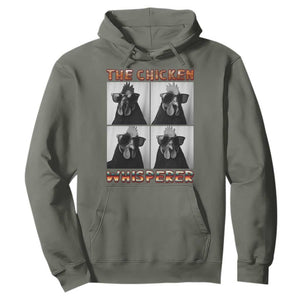 Funny Farm Animal Gift Hoodie The Chicken Whisperer TS12 Military Green Print Your Wear