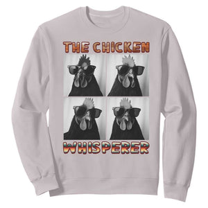 Funny Farm Animal Gift Sweatshirt The Chicken Whisperer TS12 Ice Gray Print Your Wear