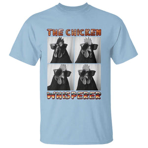 Funny Farm Animal Gift T Shirt The Chicken Whisperer TS12 Light Blue Print Your Wear