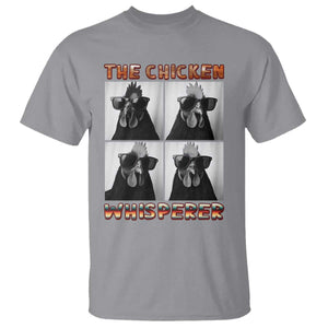 Funny Farm Animal Gift T Shirt The Chicken Whisperer TS12 Sport Gray Print Your Wear