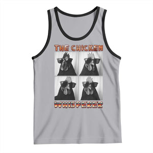 Funny Farm Animal Gift Tank Top The Chicken Whisperer TS12 Athletic Heather Black Print Your Wear