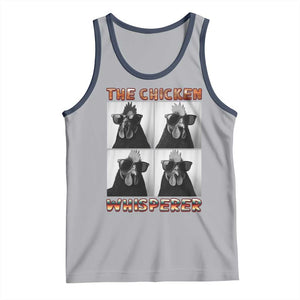 Funny Farm Animal Gift Tank Top The Chicken Whisperer TS12 Athletic Heather Navy Print Your Wear