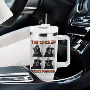 Funny Farm Animal Gift Tumbler With Handle The Chicken Whisperer TS12 Print Your Wear