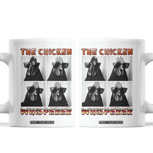 Funny Farm Animal Gift Coffee Mug The Chicken Whisperer TS12 White Print Your Wear
