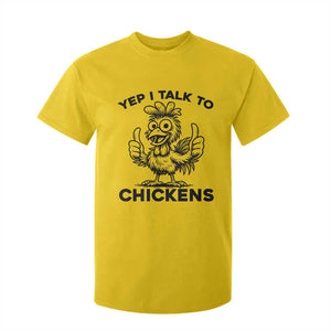 Funny Farm Animal Gift T Shirt For Kid Yep I Talk To Chickens TS12 Daisy Print Your Wear