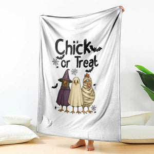 Funny Halloween Chicken Throw Blanket Chick Or Treat Spooky Gift TS12 Print Your Wear