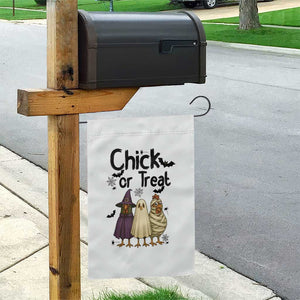 Funny Halloween Chicken Garden Flag Chick Or Treat Spooky Gift TS12 Print Your Wear
