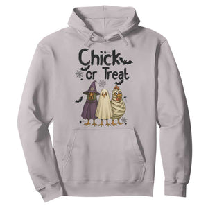 Funny Halloween Chicken Hoodie Chick Or Treat Spooky Gift TS12 Ice Gray Print Your Wear