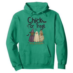 Funny Halloween Chicken Hoodie Chick Or Treat Spooky Gift TS12 Irish Green Print Your Wear