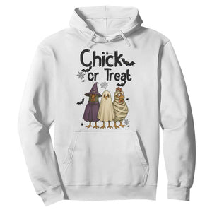 Funny Halloween Chicken Hoodie Chick Or Treat Spooky Gift TS12 White Print Your Wear