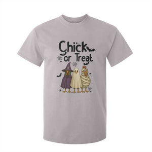 Funny Halloween Chicken T Shirt For Kid Chick Or Treat Spooky Gift TS12 Ice Gray Print Your Wear