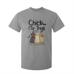Funny Halloween Chicken T Shirt For Kid Chick Or Treat Spooky Gift TS12 Sport Gray Print Your Wear