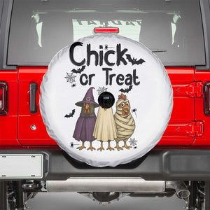 Funny Halloween Chicken Spare Tire Cover Chick Or Treat Spooky Gift TS12 White Print Your Wear