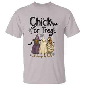 Funny Halloween Chicken T Shirt Chick Or Treat Spooky Gift TS12 Ice Gray Print Your Wear