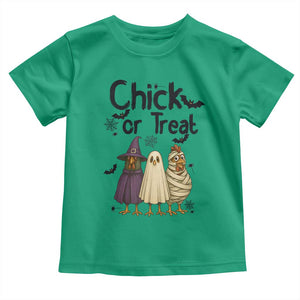 Funny Halloween Chicken Toddler T Shirt Chick Or Treat Spooky Gift TS12 Irish Green Print Your Wear
