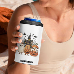 Halloween Chicken Cosplay 4 in 1 Can Cooler Tumbler Funny Farm Life Gift TS12 Print Your Wear
