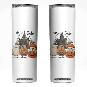 Halloween Chicken Cosplay Skinny Tumbler Funny Farm Life Gift TS12 White Print Your Wear