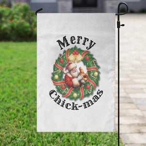 Funny Christmas Chicken Lovers Garden Flag Merry Chickmas Santa Gift TS12 Print Your Wear