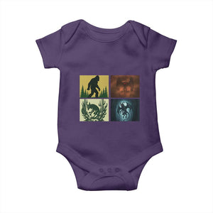 Mothman Bigfoot Chupacabra Jersey Devil Baby Onesie Cryptid Legends Gift TS12 Purple Print Your Wear