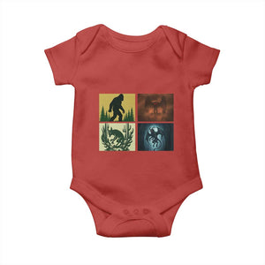 Mothman Bigfoot Chupacabra Jersey Devil Baby Onesie Cryptid Legends Gift TS12 Red Print Your Wear