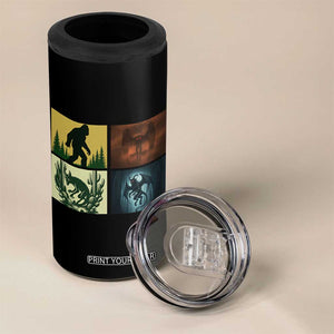 Mothman Bigfoot Chupacabra Jersey Devil 4 in 1 Can Cooler Tumbler Cryptid Legends Gift TS12 Print Your Wear