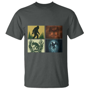 Mothman Bigfoot Chupacabra Jersey Devil T Shirt Cryptid Legends Gift TS12 Dark Heather Print Your Wear