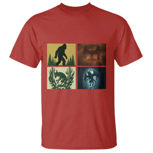 Mothman Bigfoot Chupacabra Jersey Devil T Shirt Cryptid Legends Gift TS12 Red Print Your Wear