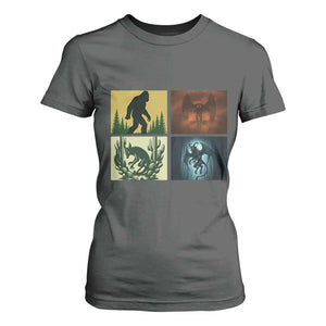 Mothman Bigfoot Chupacabra Jersey Devil T Shirt For Women Cryptid Legends Gift TS12 Dark Heather Print Your Wear