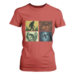 Mothman Bigfoot Chupacabra Jersey Devil T Shirt For Women Cryptid Legends Gift TS12 Red Print Your Wear