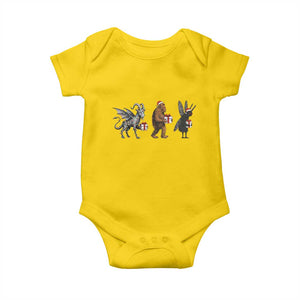 Christmas Cryptid Gift Baby Onesie Bigfoot Jersey Devil Mothman Santa TS12 Daisy Print Your Wear