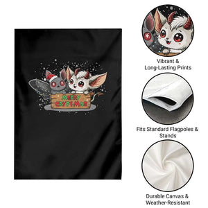Mothman And Jersey Devil Garden Flag Merry Cryptmas Funny Holiday Gift TS12 Print Your Wear