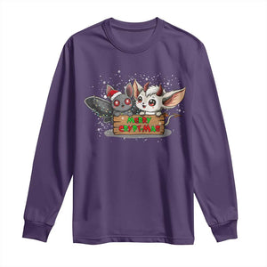 Mothman And Jersey Devil Long Sleeve Shirt Merry Cryptmas Funny Holiday Gift TS12 Purple Print Your Wear